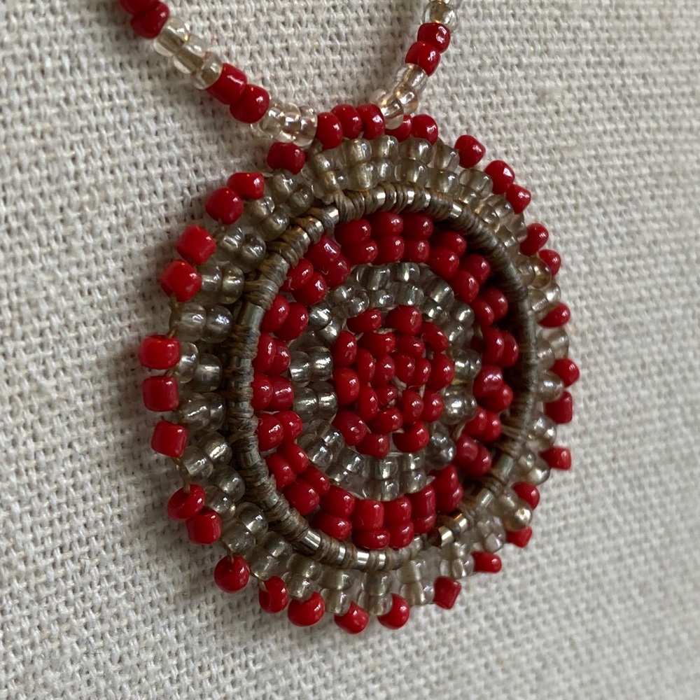 Vintage Indigenous Beaded Necklace